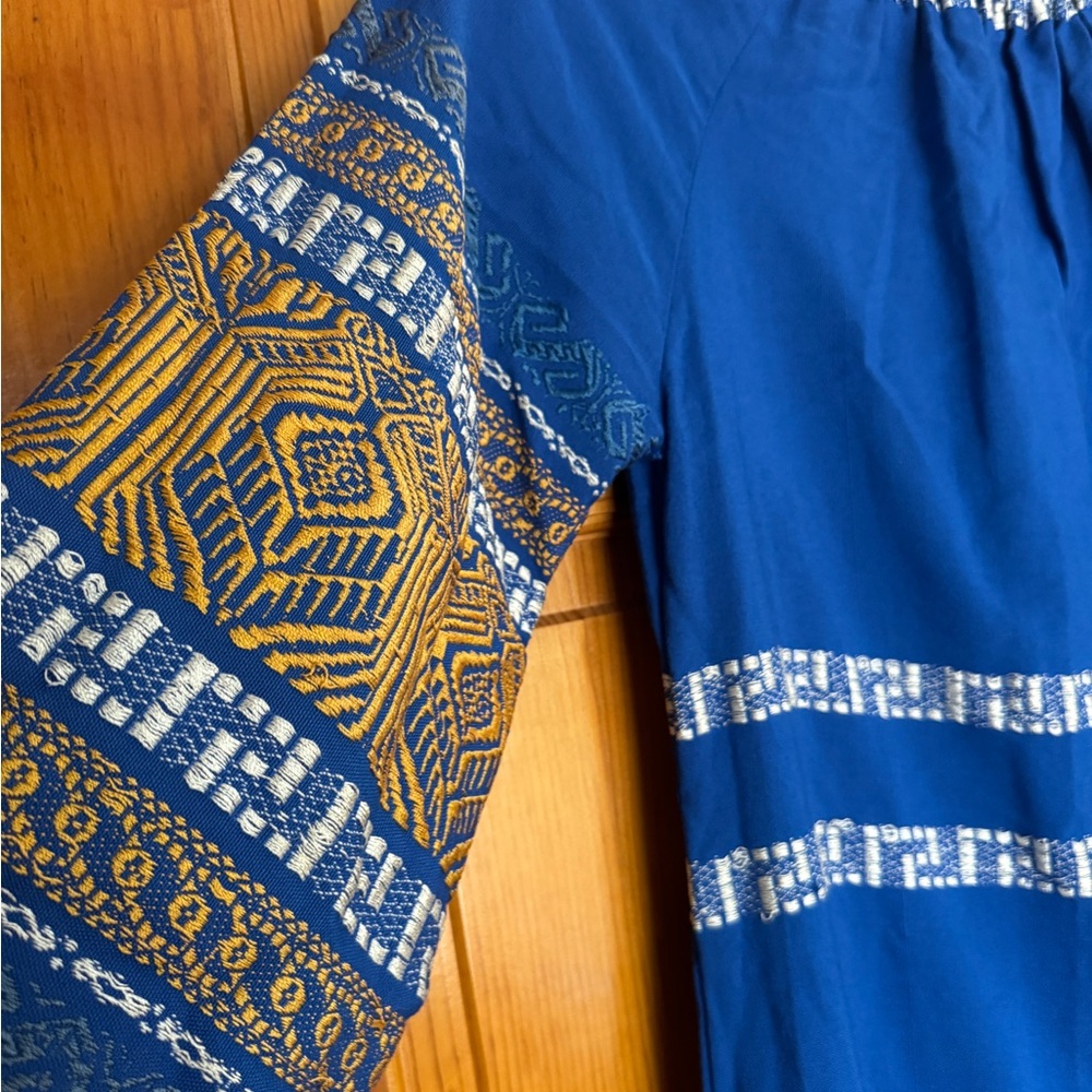Vintage embroidered peasant dress